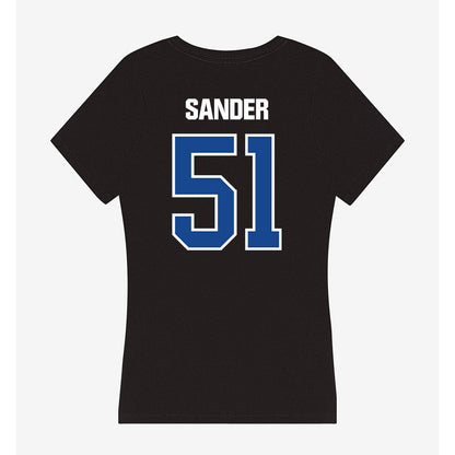 Grand Valley - NCAA Football : Joshua Sander - Women's V-Neck T-Shirt-1