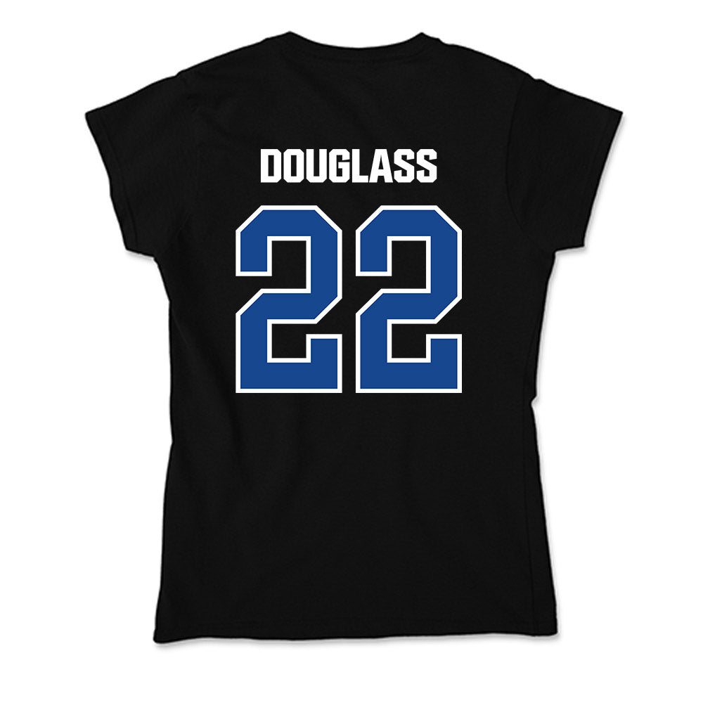 Grand Valley - NCAA Women's Soccer : Shea Douglass - Soft Style Women’s T-Shirt-1