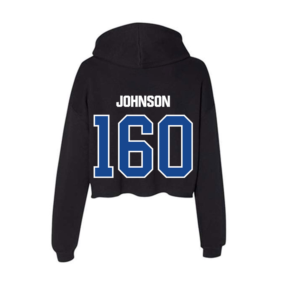 Grand Valley - NCAA Wrestling : Elleni Johnson - Women's Crop Fleece Hoodie-1