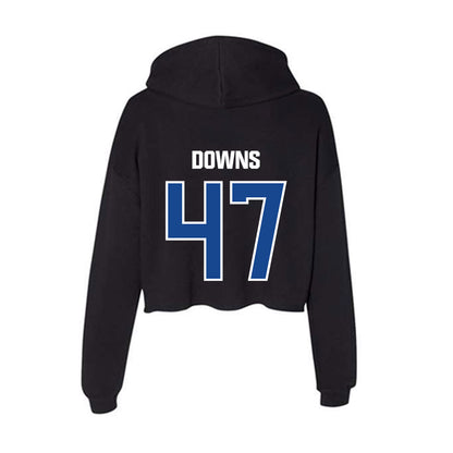 Grand Valley - NCAA Football : Jimmy Downs - Women's Crop Fleece Hoodie-1