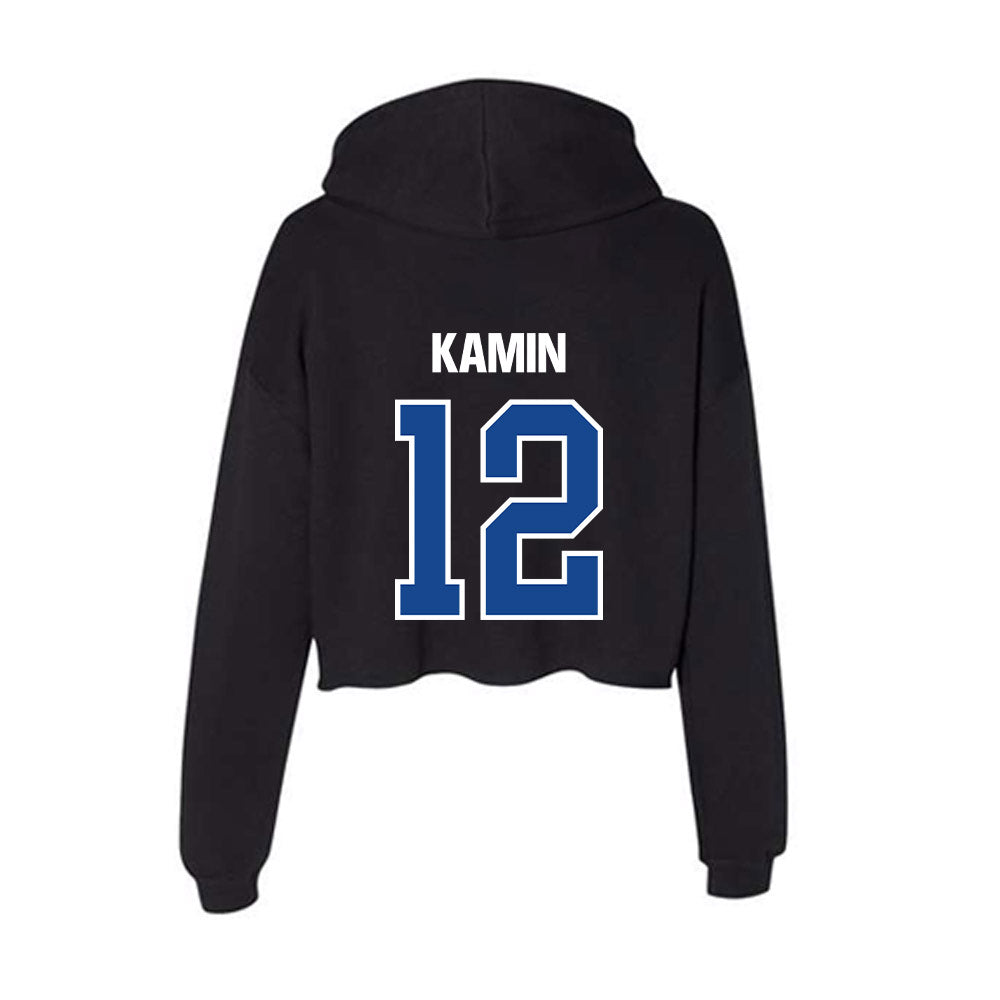 Grand Valley - NCAA Women's Basketball : Nicole Kamin - Women's Crop Fleece Hoodie-1