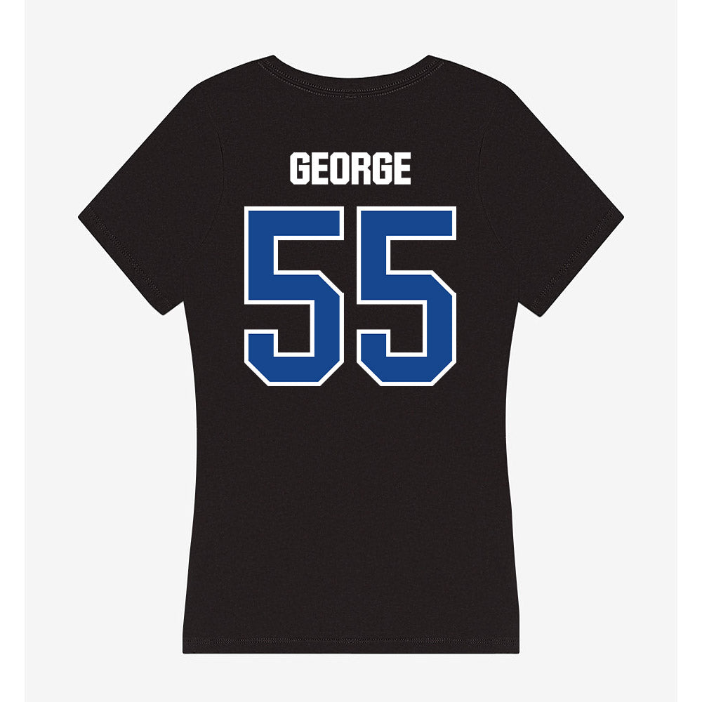 Grand Valley - NCAA Football : Jonnell George - Women's V-Neck T-Shirt-1