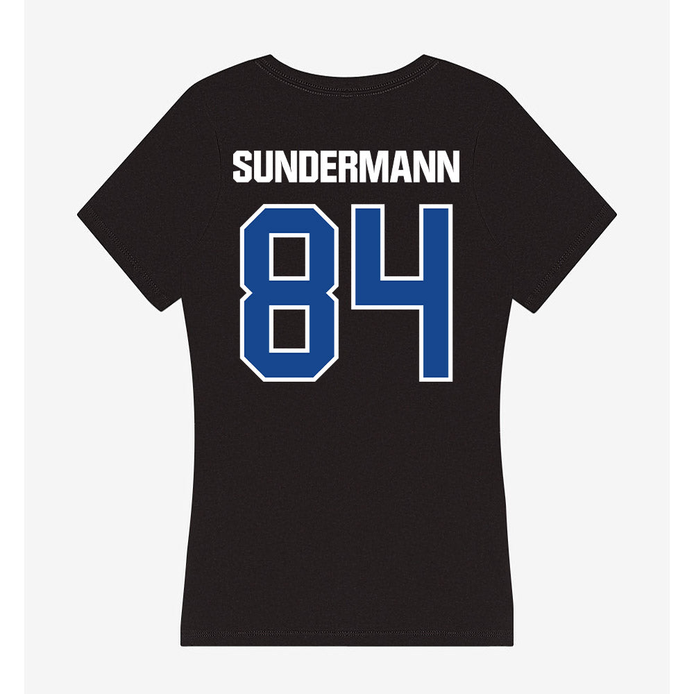 Grand Valley - NCAA Football : Evan Sundermann - Women's V-Neck T-Shirt-1