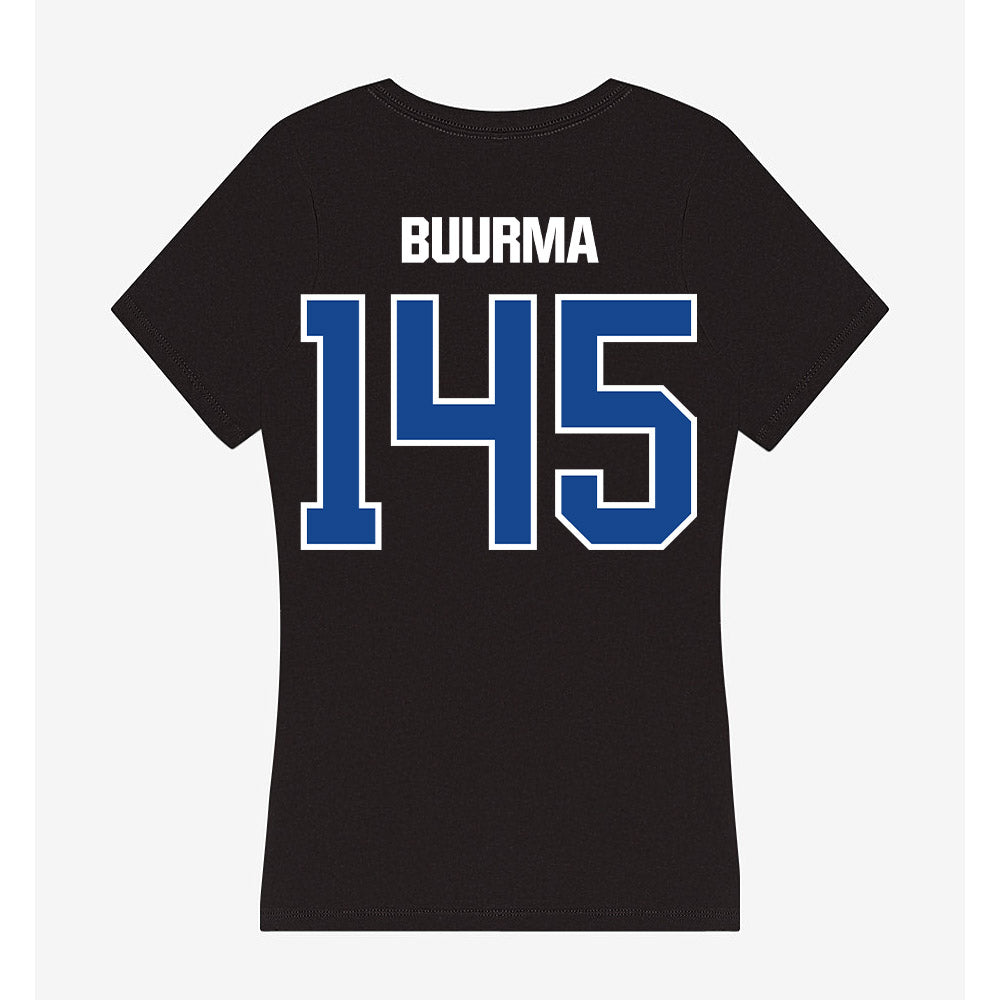 Grand Valley - NCAA Wrestling : Maggie Buurma - Women's V-Neck T-Shirt-1