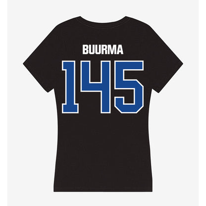 Grand Valley - NCAA Wrestling : Maggie Buurma - Women's V-Neck T-Shirt-1