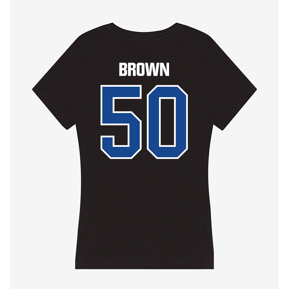 Grand Valley - NCAA Football : Gabriel Brown - Women's V-Neck T-Shirt-1