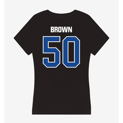Grand Valley - NCAA Football : Gabriel Brown - Women's V-Neck T-Shirt-1
