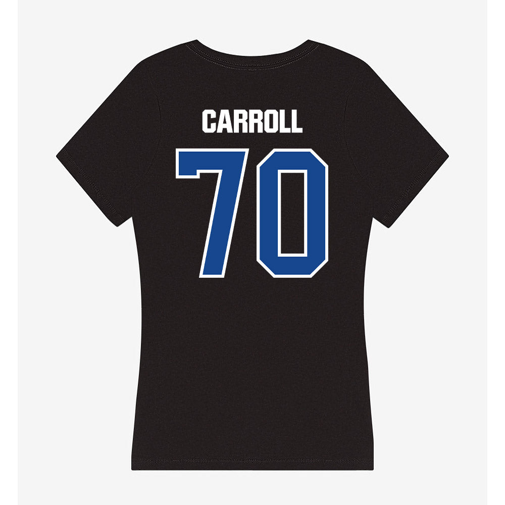 Grand Valley - NCAA Football : Garrett Carroll - Women's V-Neck T-Shirt-1