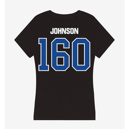 Grand Valley - NCAA Wrestling : Elleni Johnson - Women's V-Neck T-Shirt-1