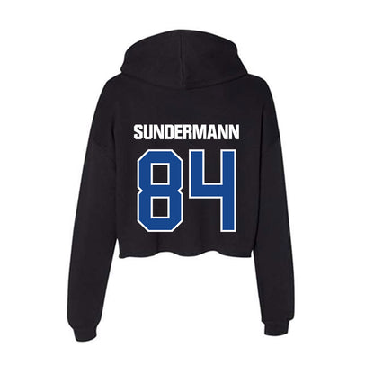 Grand Valley - NCAA Football : Evan Sundermann - Women's Crop Fleece Hoodie-1