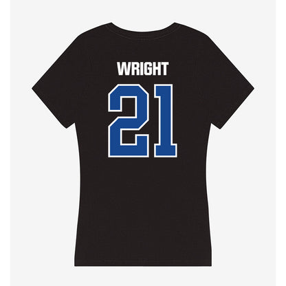 Grand Valley - NCAA Women's Soccer : Rachael Wright - Women's V-Neck T-Shirt-1