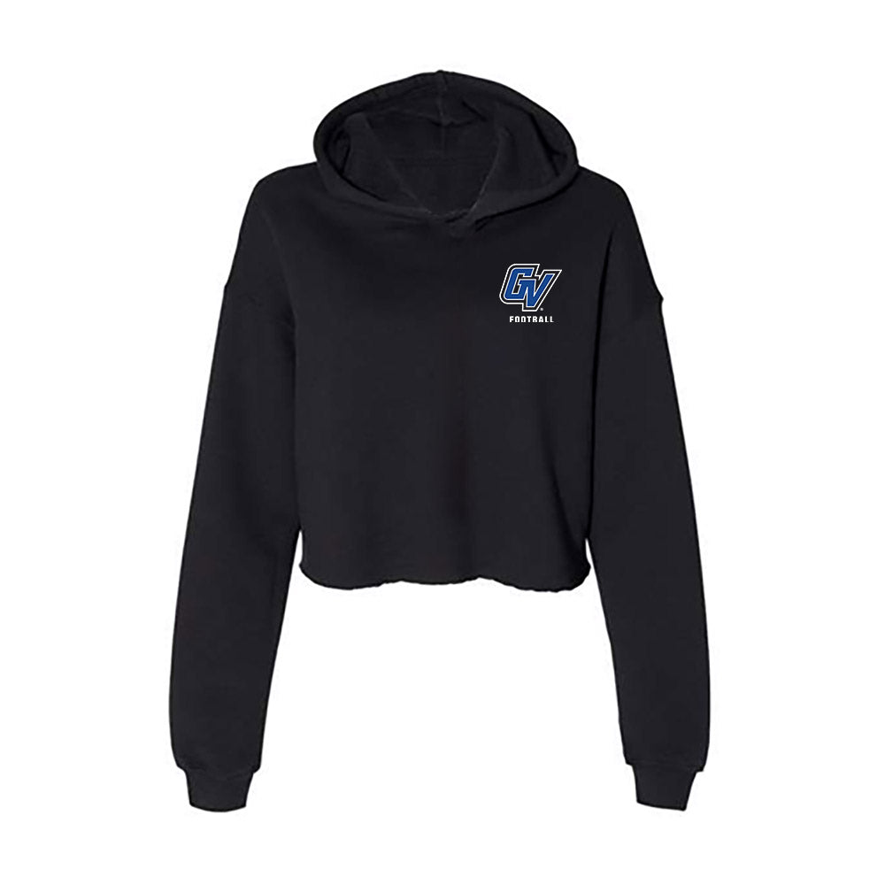 Grand Valley - NCAA Football : Colton Bila - Women's Crop Fleece Hooded Sweatshirt-0