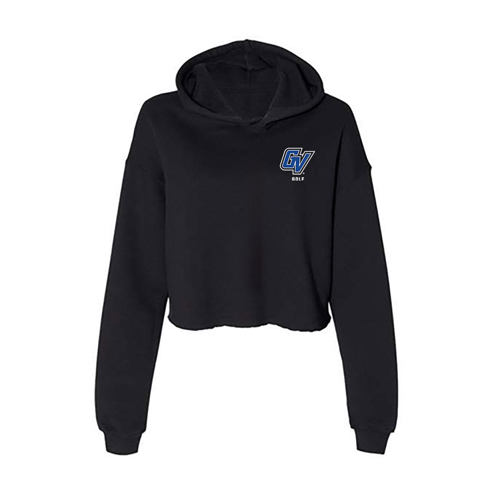 Grand Valley - NCAA Men's Golf : Finley Dober - Women's Crop Fleece Hoodie-0