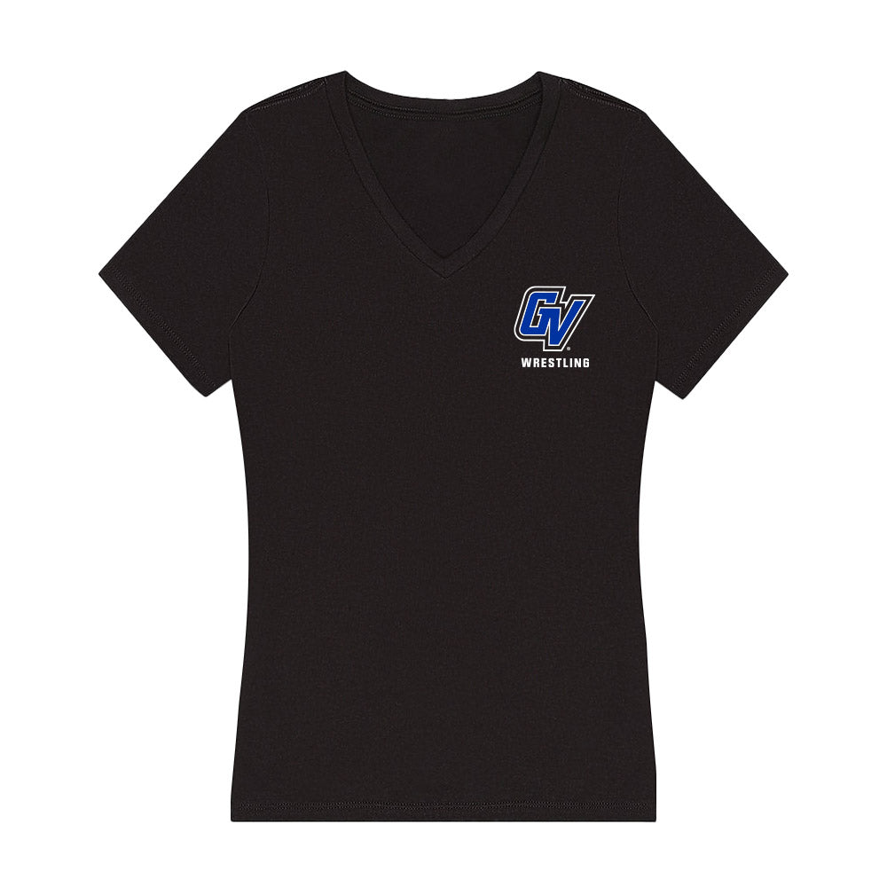 Grand Valley - NCAA Wrestling : Josh Kenny - Women's V-Neck T-Shirt-0