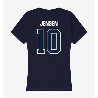 UNF - NCAA Women's Swimming & Diving : allea jensen - Women's V-Neck T-Shirt-1