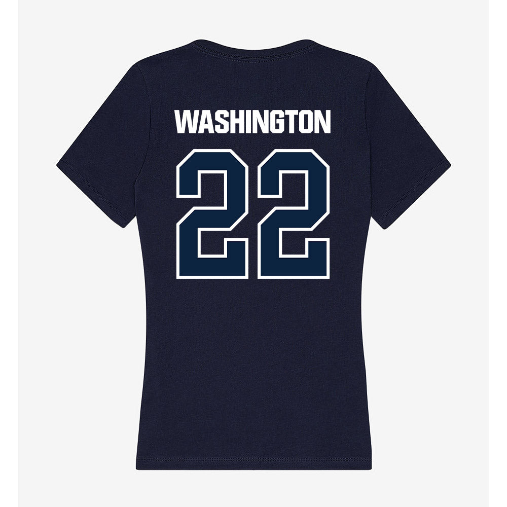 UNF - NCAA Women's Basketball : Alexa Washington - Women's V-Neck T-Shirt-1