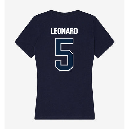 UNF - NCAA Baseball : Cal Leonard - Women's V-Neck T-Shirt-1