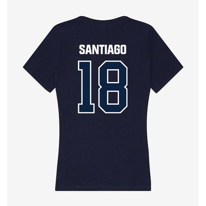 UNF - NCAA Women's Volleyball : Julianna Santiago - Women's V-Neck T-Shirt-1