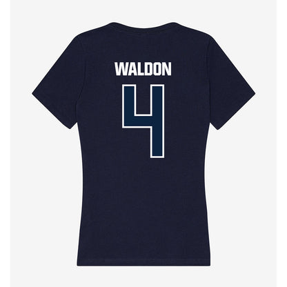 UNF - NCAA Women's Basketball : Alonya Waldon - Women's V-Neck T-Shirt-1