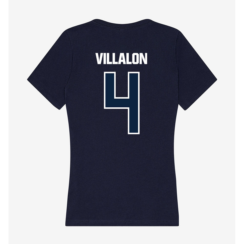 UNF - NCAA Beach Volleyball : Natalie Villalon - Women's V-Neck T-Shirt-1