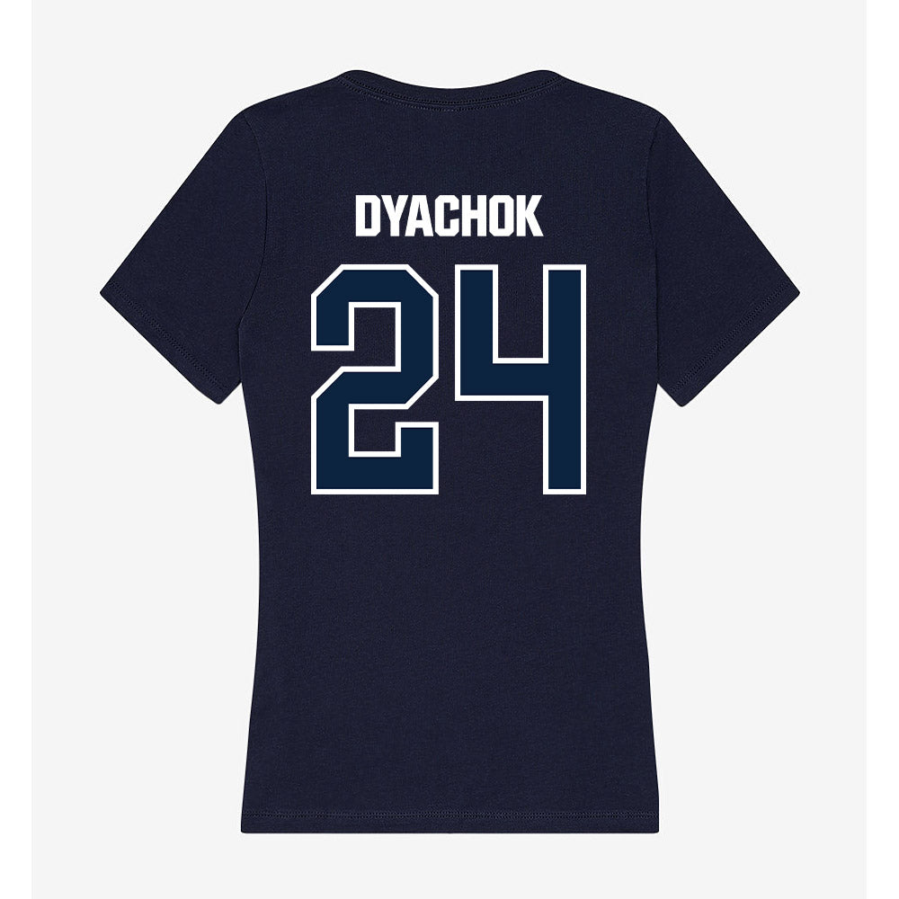 UNF - NCAA Men's Basketball : Nestor Dyachok - Women's V-Neck T-Shirt-1