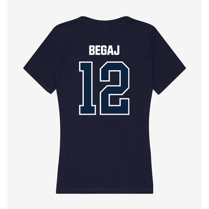 UNF - NCAA Men's Basketball : Arden Begaj - Women's V-Neck T-Shirt-1