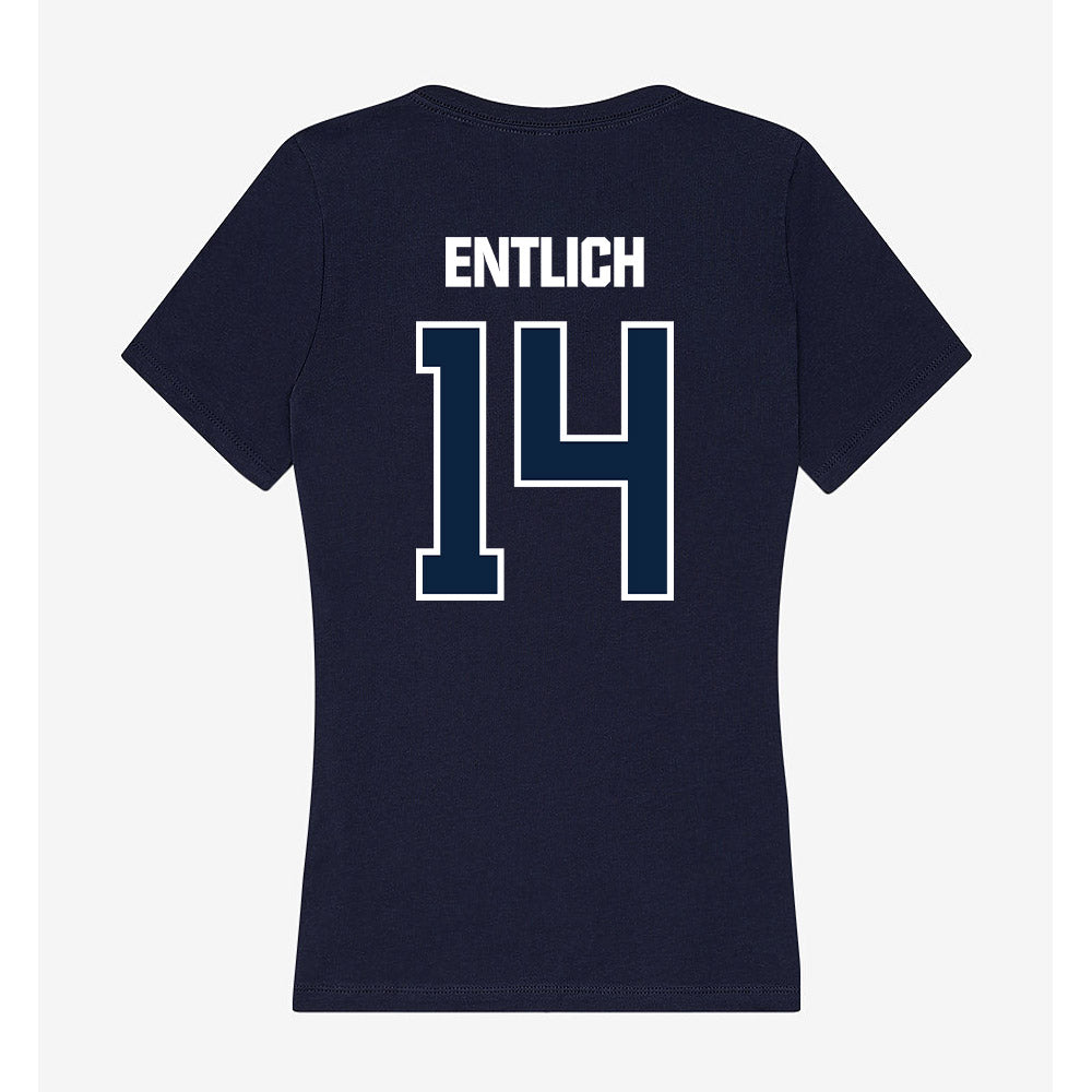 UNF - NCAA Women's Soccer : Katie Entlich - Women's V-Neck T-Shirt-1