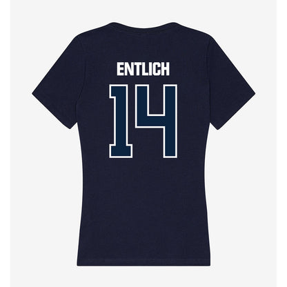 UNF - NCAA Women's Soccer : Katie Entlich - Women's V-Neck T-Shirt-1