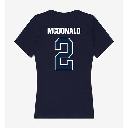 UNF - NCAA Women's Volleyball : Leah McDonald - Women's V-Neck T-Shirt-1