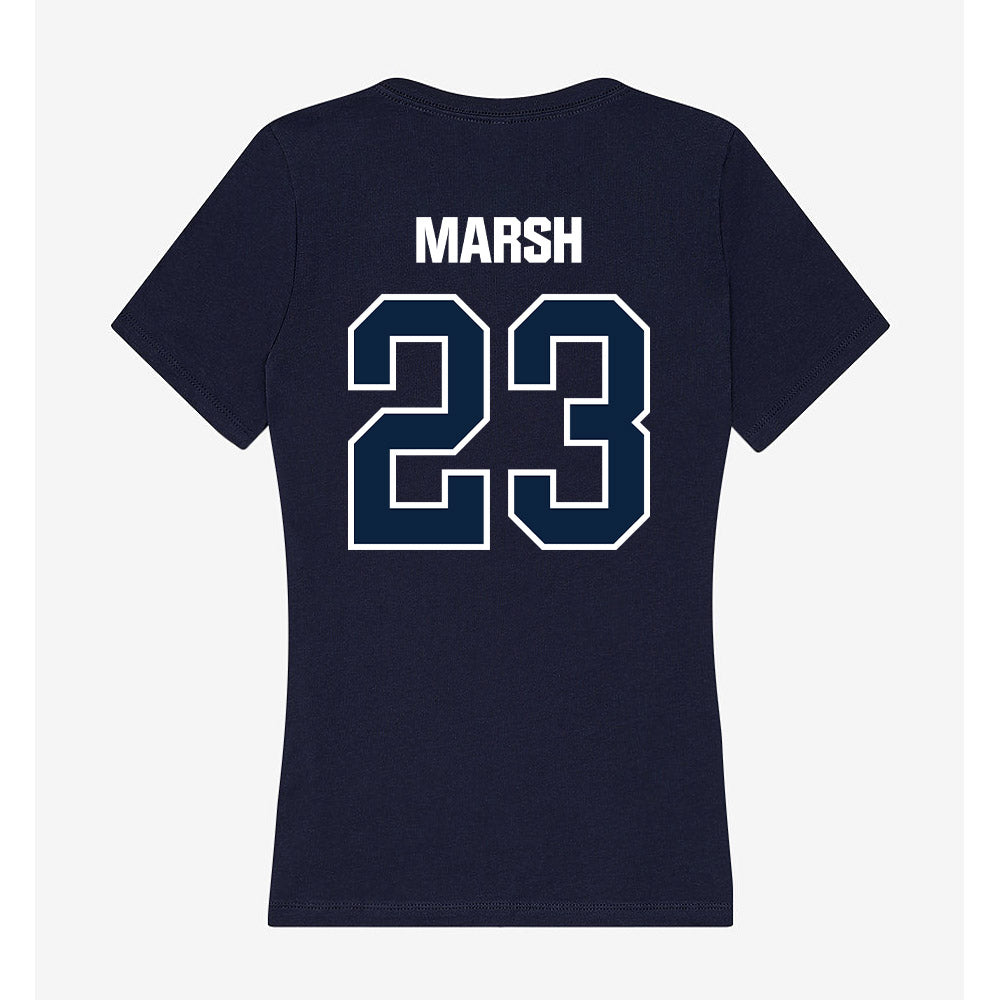 UNF - NCAA Beach Volleyball : Molly Marsh - Women's V-Neck T-Shirt-1