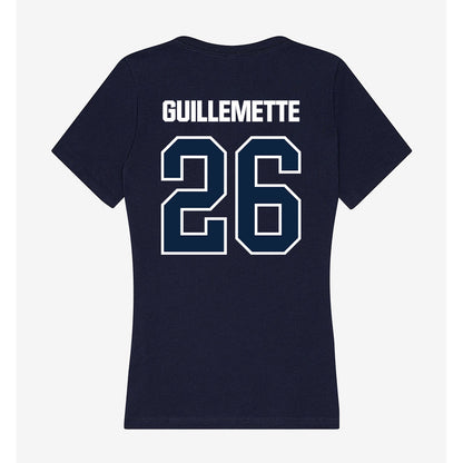 UNF - NCAA Women's Soccer : Morgan Guillemette - Women's V-Neck T-Shirt-1