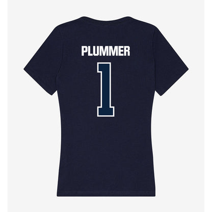 UNF - NCAA Men's Basketball : BJ Plummer - Women's V-Neck T-Shirt-1