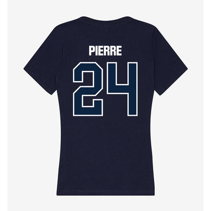 UNF - NCAA Women's Basketball : Karyzma Pierre - Women's V-Neck T-Shirt-1