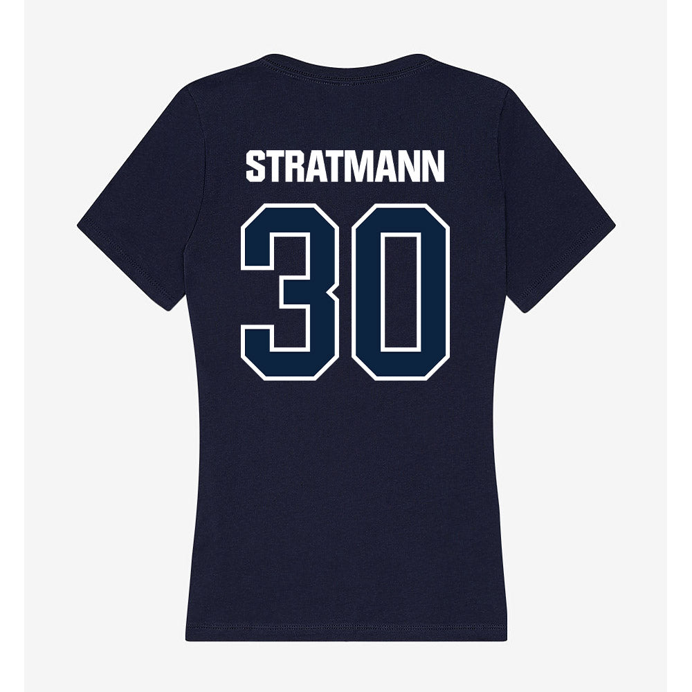 UNF - NCAA Baseball : Austin Stratmann - Women's V-Neck T-Shirt-1