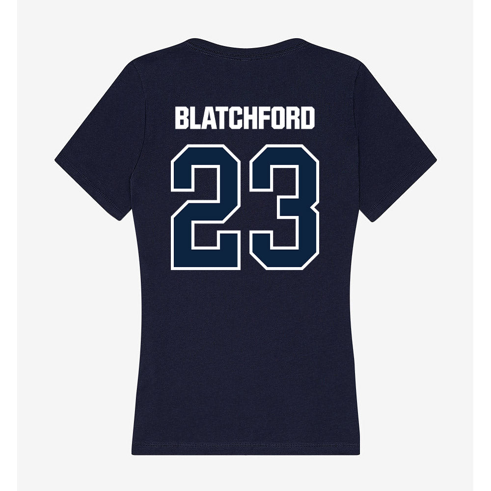 UNF - NCAA Women's Basketball : Elle Blatchford - Women's V-Neck T-Shirt-1
