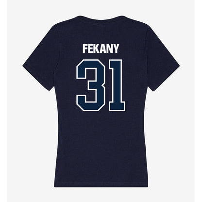 UNF - NCAA Women's Soccer : Allie Fekany - Women's V-Neck T-Shirt-1