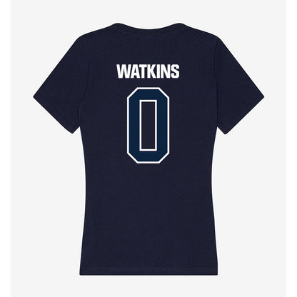 UNF - NCAA Men's Basketball : Mason Watkins - Women's V-Neck T-Shirt-1