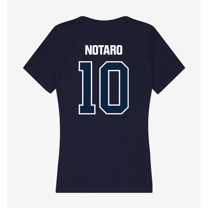 UNF - NCAA Beach Volleyball : Sophia Notaro - Women's V-Neck T-Shirt-1