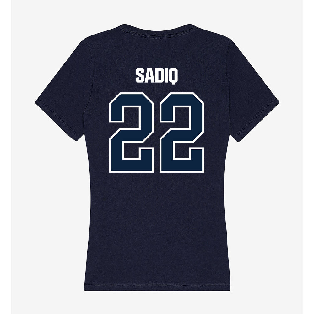 UNF - NCAA Men's Soccer : Kadin Sadiq - Women's V-Neck T-Shirt-1