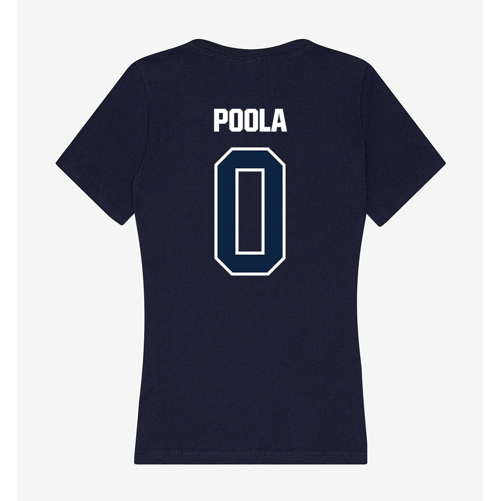 UNF - NCAA Men's Soccer : Akash Poola - Women's V-Neck T-Shirt-1
