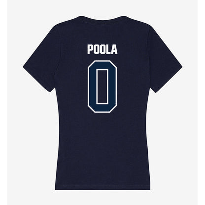 UNF - NCAA Men's Soccer : Akash Poola - Women's V-Neck T-Shirt-1
