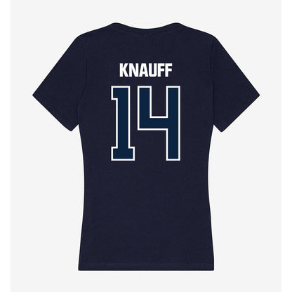 UNF - NCAA Women's Basketball : Abby Knauff - Women's V-Neck T-Shirt-1