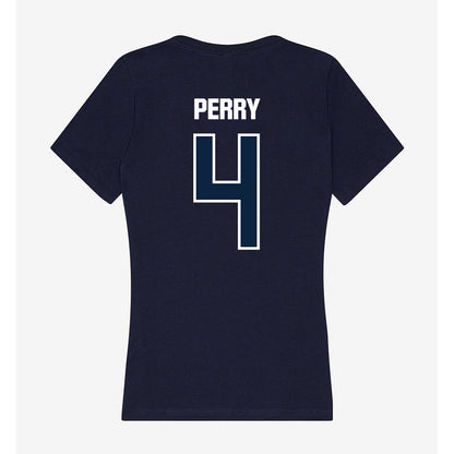 UNF - NCAA Men's Basketball : Christopher Perry - Women's V-Neck T-Shirt-1