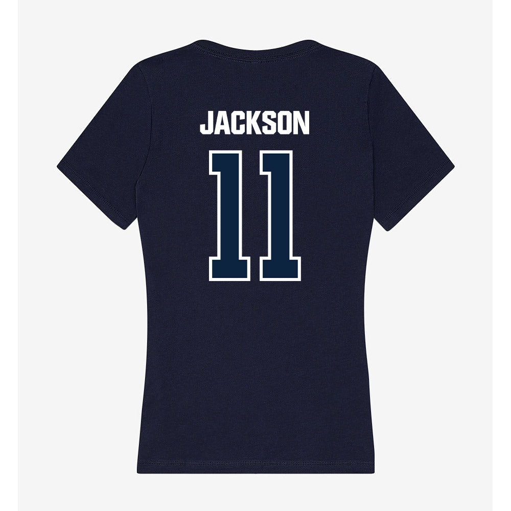 UNF - NCAA Men's Basketball : Kent Jackson - Women's V-Neck T-Shirt-1