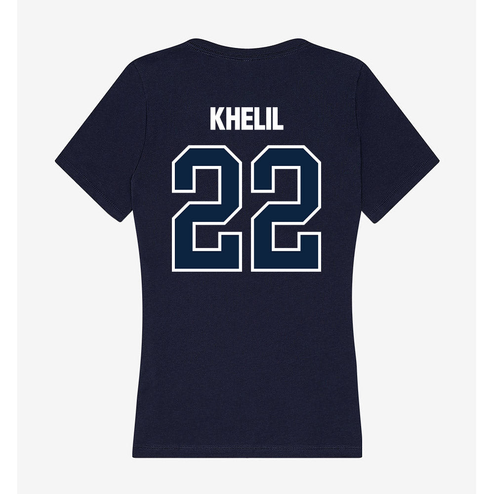 UNF - NCAA Men's Soccer : Anton Khelil - Women's V-Neck T-Shirt-1