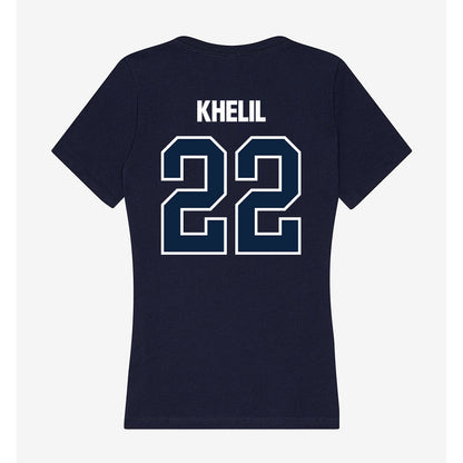 UNF - NCAA Men's Soccer : Anton Khelil - Women's V-Neck T-Shirt-1