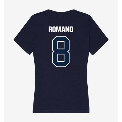 UNF - NCAA Men's Soccer : Mark Romano - Women's V-Neck T-Shirt-1