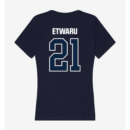 UNF - NCAA Baseball : Kieran Etwaru - Women's V-Neck T-Shirt-1