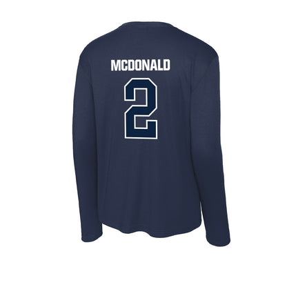 UNF - NCAA Women's Volleyball : Leah McDonald - Activewear Long Sleeve T-Shirt-1