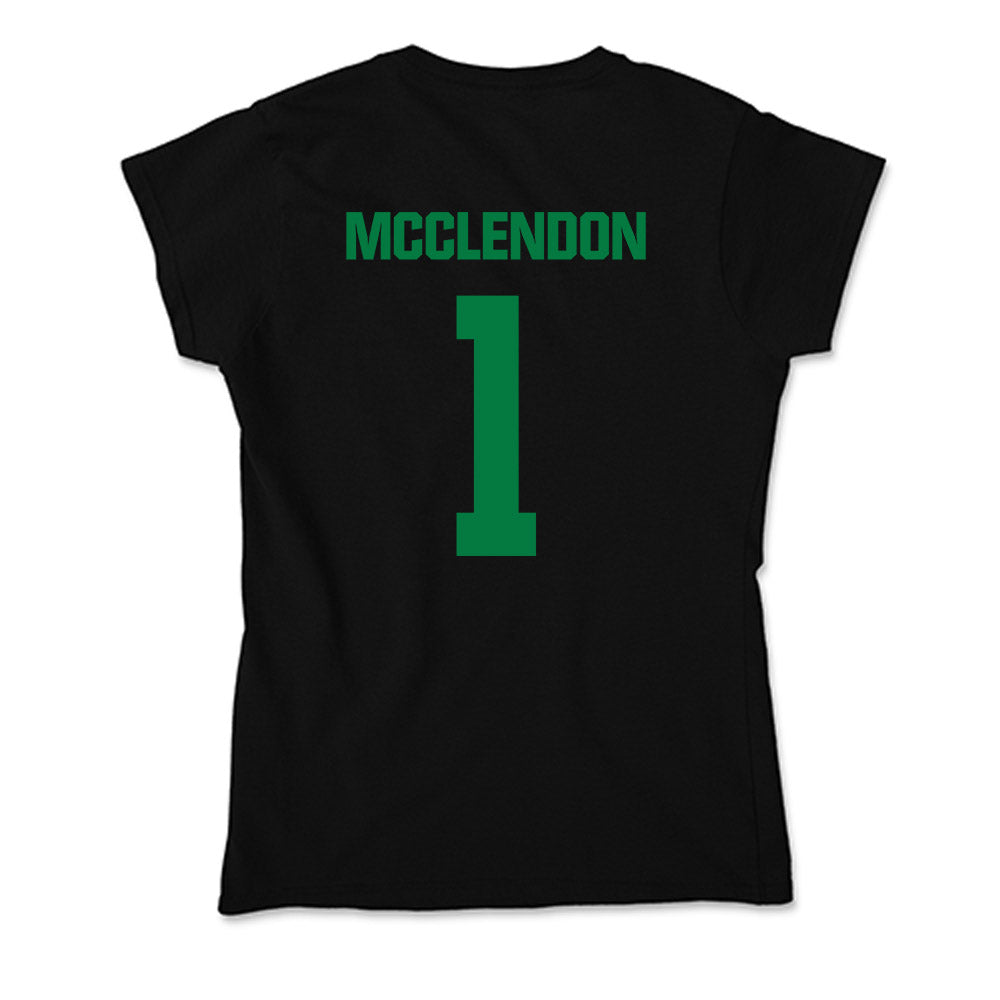 North Texas - NCAA Men's Basketball : William Mcclendon - Soft Style Women’s T-Shirt-1